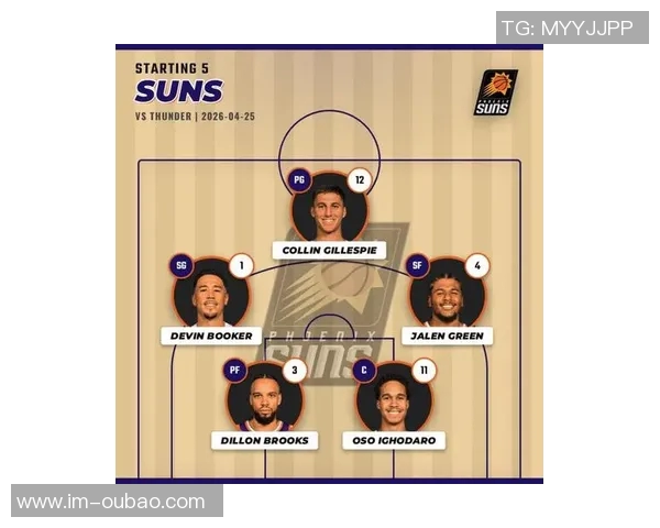 太阳队公布新赛季首发阵容布克领衔阿伦邓恩狄龙伊戈达罗齐上阵